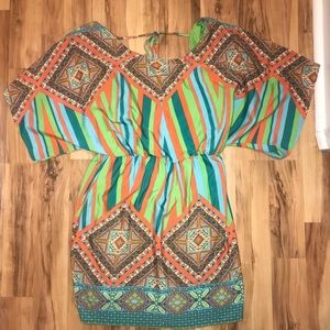 Stylish colorful short dress